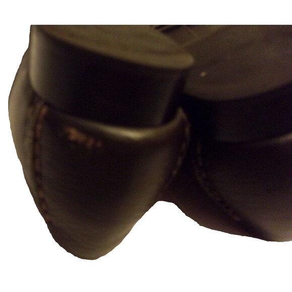 Talbots Brown Butter Soft Leather Loafers Sz. 8 B Square Toe - Picture 6 of 8